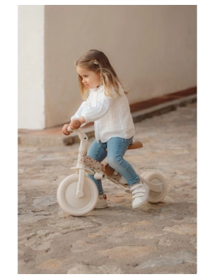 Triciclo con Barra de Little Dutch Blanco
