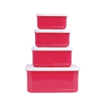 Pack 4 Cajas Snack con tapa de A Little Lovely Company Cerezas