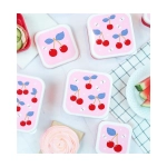 Pack 4 Cajas Snack con tapa de A Little Lovely Company Cerezas