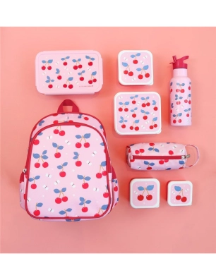 Pack 4 Cajas Snack con tapa de A Little Lovely Company Cerezas