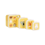Pack 4 Cajas Snack con tapa de A Little Lovely Company Animales