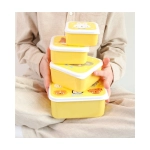 Pack 4 Cajas Snack con tapa de A Little Lovely Company Animales