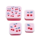 Pack de 4 Cajas Snack con tapa de A Little Lovely Company