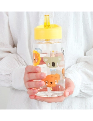 Botella Tritán 450ml de A Little Lovely Company Animales