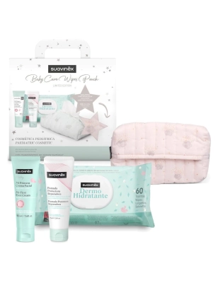 Canastilla Baby Care Wipes de Suavinex Rosa