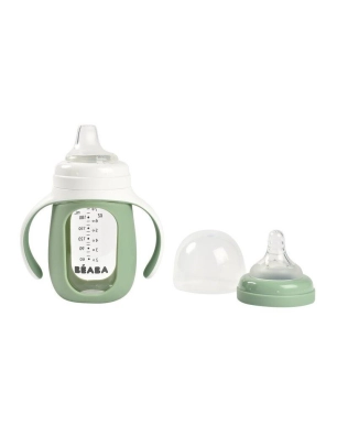 Biberón con Funda de Cristal 210ml de Beaba