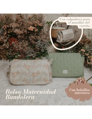 Bolso Maternal Bandolera Poetry de Suavinex Verde