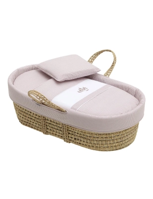 Moisés de palma Acolchado Mini Windsord de Cambrass Rosa