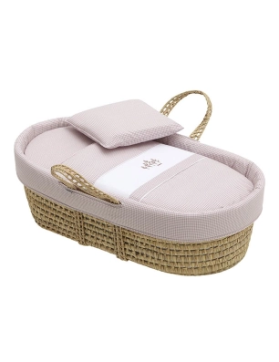 Moisés de palma Acolchado Mini Windsord de Cambrass Rosa