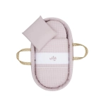 Moisés de palma Acolchado Mini Windsord de Cambrass Rosa