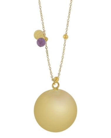 Llamador de Ángeles Olivia de Proud Mama Dorado / Amatista