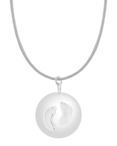 Llamador de Ángeles Sofie Pie de Proud Mama Plata