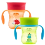 Vaso evolutivo Perfect 360º 200ml de Chicco Verde / Naranja