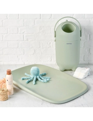 Contenedor Pañales Dropy de Nattou Verde