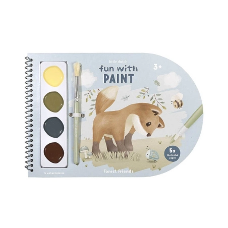 Libro Acuarelas Forest Friends de Little Dutch