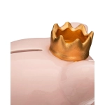 Hucha Cerdito con Corona de Atmosphera Rosa