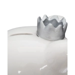 Hucha Cerdito con Corona de Atmosphera Blanco