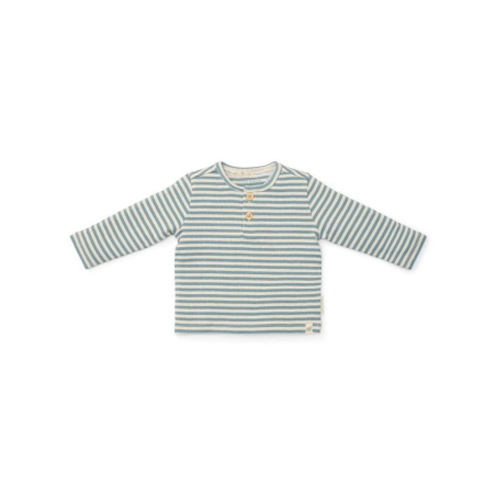 Camiseta Manga Larga Rayas Azul De Little Dutch