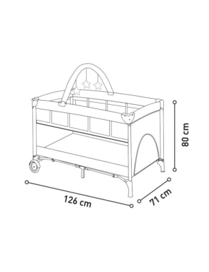 Cuna de Viaje Mix Plus de Asalvo