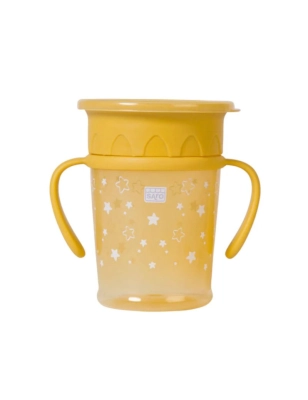 Taza antigoteo 360º Amazing Cup de Saro Mostaza