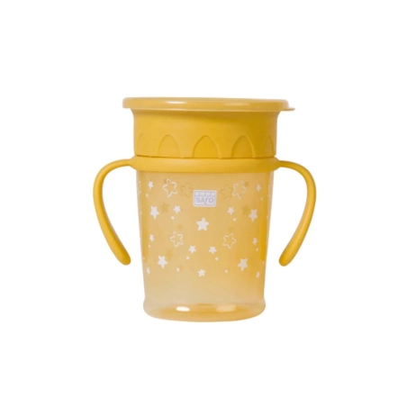 Taza antigoteo 360º Amazing Cup de Saro Mostaza