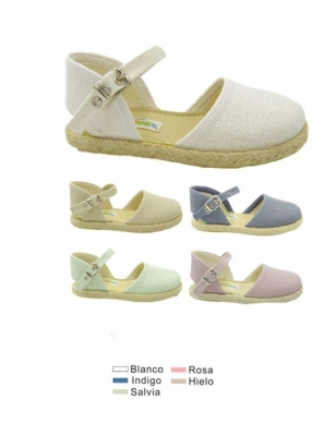 Sandalias de Tela con Hebilla de Bubble Bobble