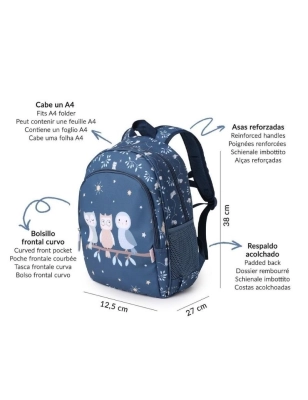 Mochila Mediana Magical Forest con llavero de Tutete