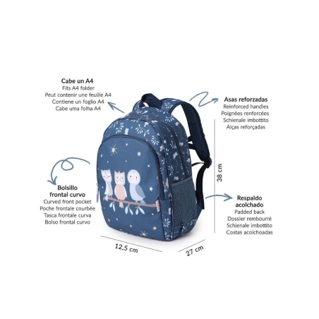 Mochila Mediana Magical Forest con llavero de Tutete