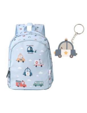 Mochila Mediana City Cars con llavero de Tutete