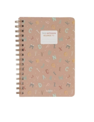 Libreta Escolar Funny Letters de Tutete