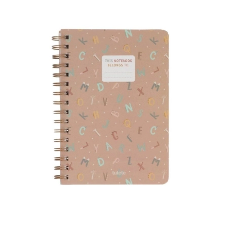 Libreta Escolar Funny Letters de Tutete