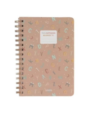 Libreta Escolar Funny Letters de Tutete