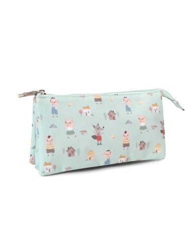 Estuche 3 Compartimentos The Three Little Pigs de Tutete
