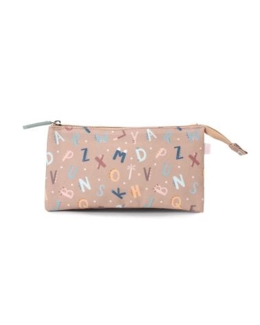 Estuche 3 Compartimentos Funny Letters de Tutete