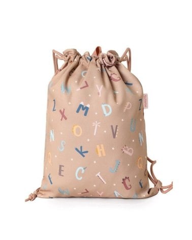 Mochila Saco Tela Funny Letters de Tutete