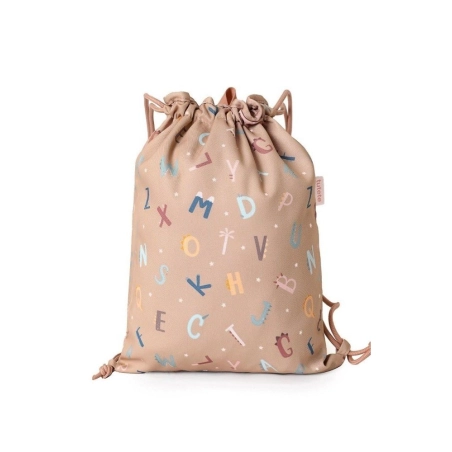 Mochila Saco Tela Funny Letters de Tutete