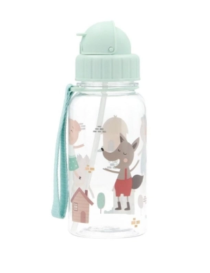 Botella Plástico con Pajita The Three Little Pigs de Tutete
