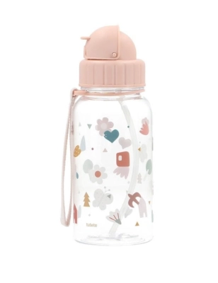 Botella de Plástico con Pajita Geometric Nature de Tutete