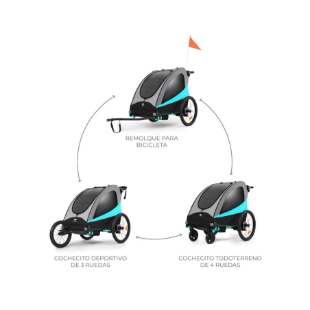 Remolque para Bicicleta Nava 3 en 1 de Kinderkraft