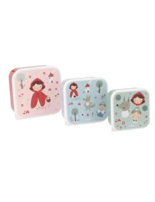 Pack 3 Cajas Almuerzo Little Red  de Tutete