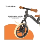 Bicicleta Sin Pedales Y Velo Junior Air de Yvolution Negro