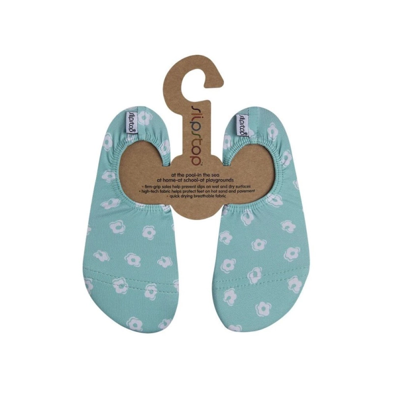 Zapatillas Antideslizantes Slipstop Mint Flowers