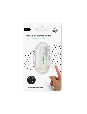 Cepillo dental dedal con estuche de Saro