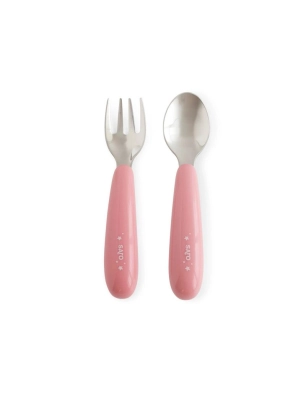 Cubiertos de Acero Ergonómicos de Saro Rosa