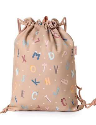 Mochila Saco Impermeable Funny Letters de Tutete
