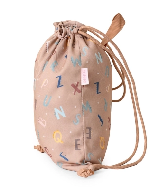 Mochila Saco Tela Funny Letters de Tutete