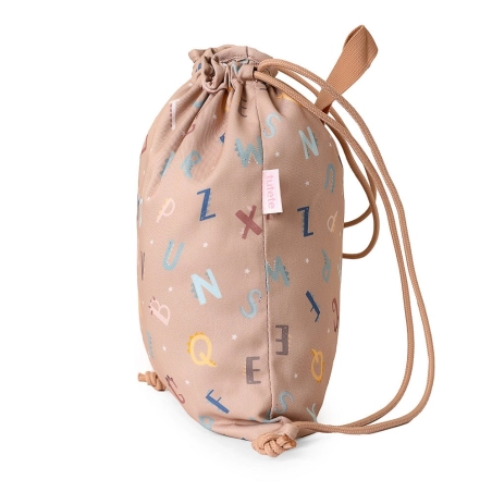 Mochila Saco Tela Funny Letters de Tutete