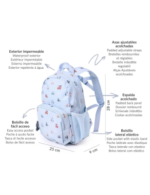 Mochila Infantil City Cars de Tutete