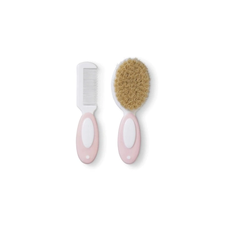 Set de Cepillo y Peine de Bebé de Cerdas Naturales de Saro