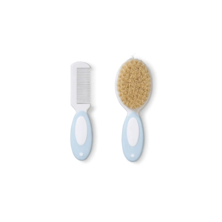 Set de Cepillo y Peine de Bebé de Cerdas Naturales de Saro